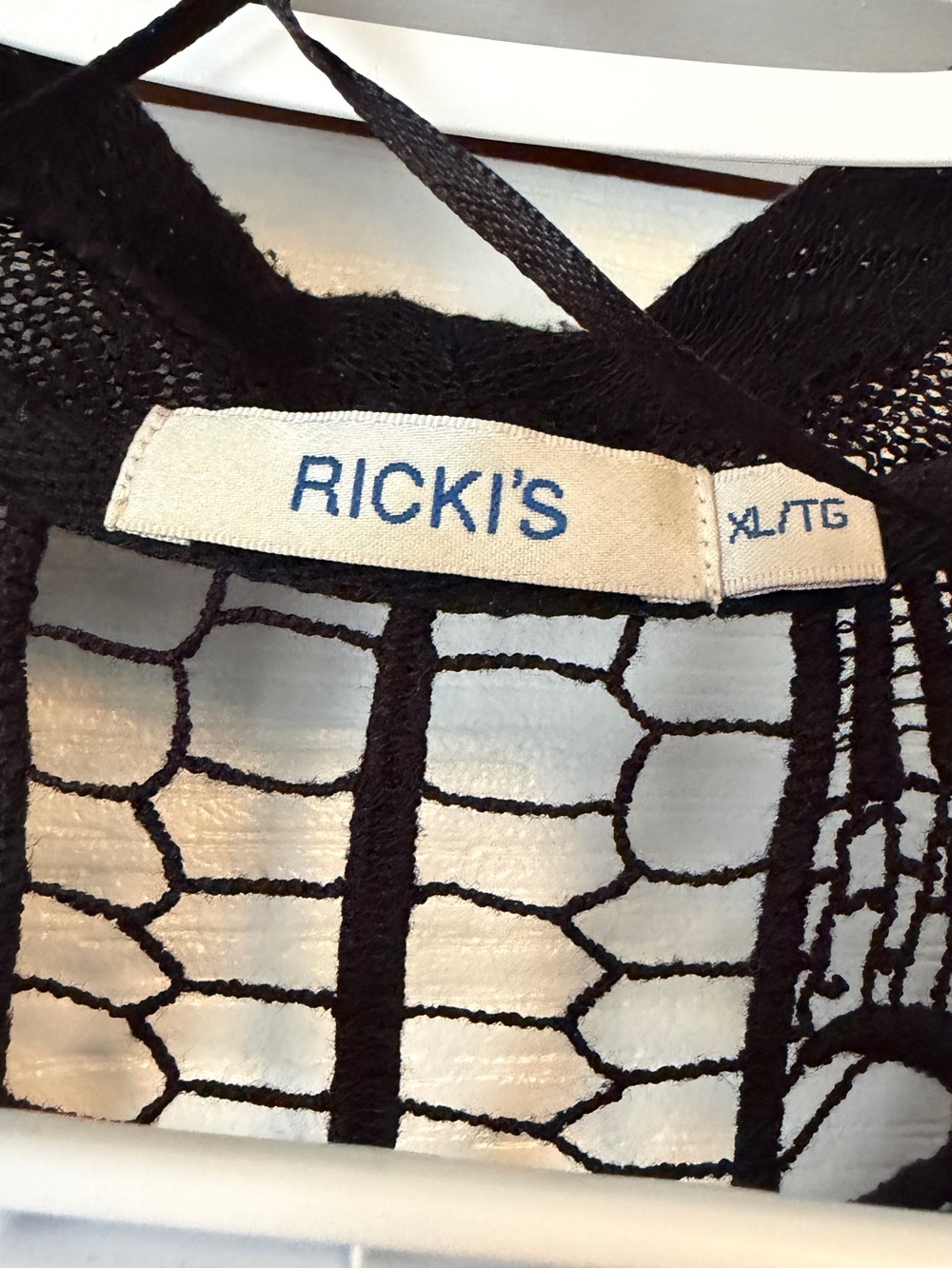 Ricki's Black Lace Open Weave Cardigan - Picture 3 of 6
